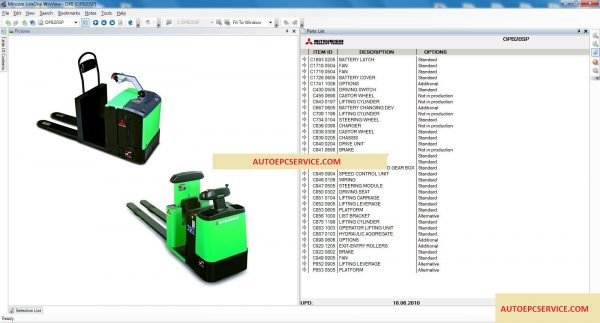 Mitsubishi Warehouse Equipment EPC 072013 Full Instruction11