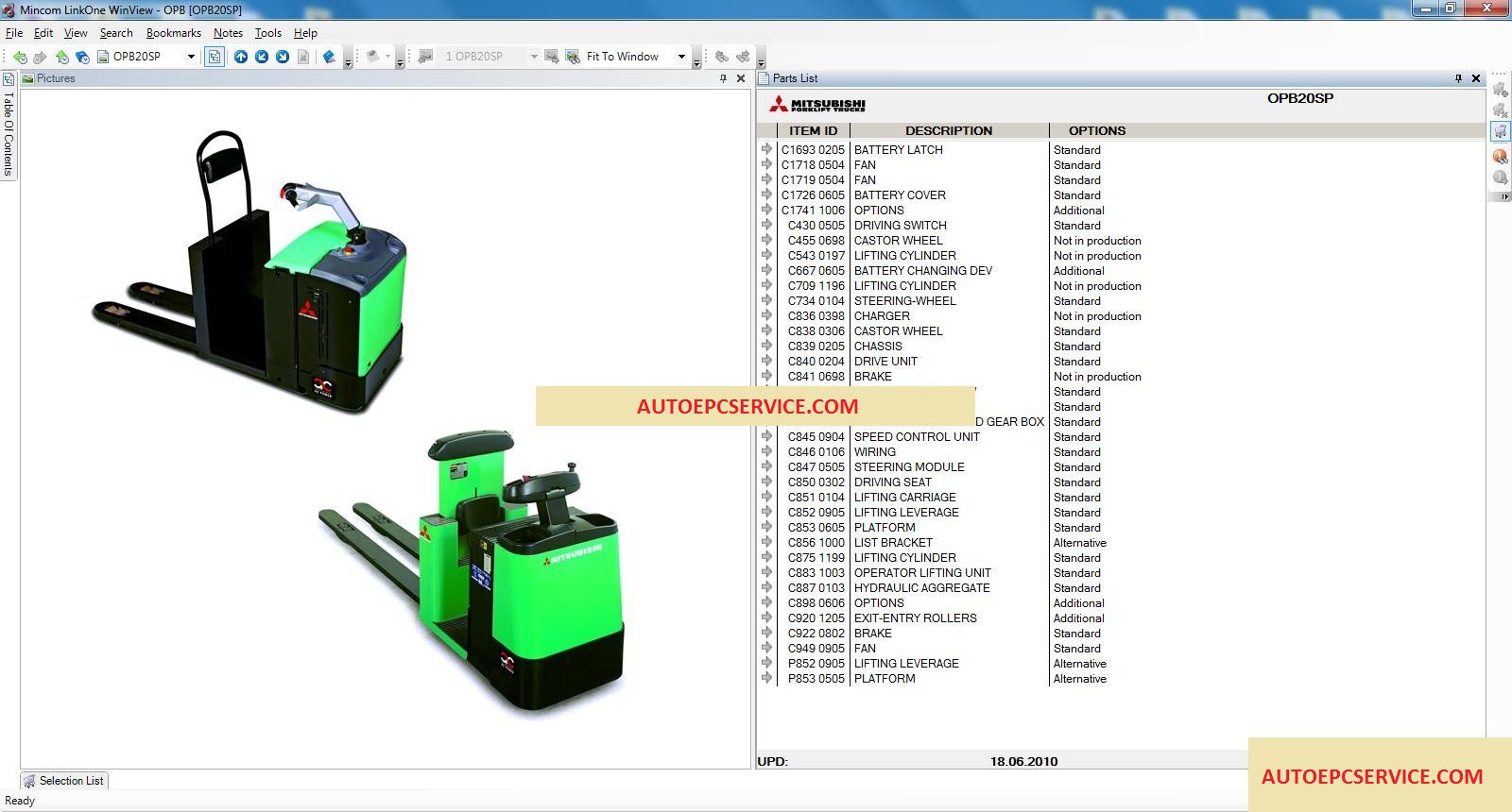 Mitsubishi Warehouse Equipment EPC 072013 Full Instruction11
