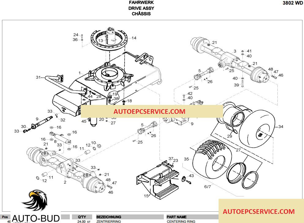 NEUSON 3802 WD Parts Catalog Eng De Fr 1
