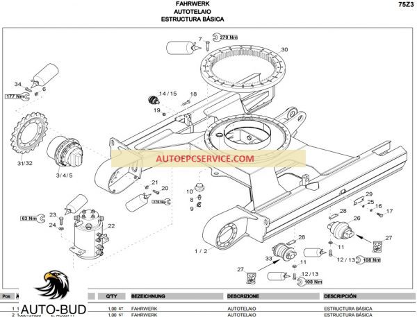 NEUSON 75Z3 Parts Catalog De It 1