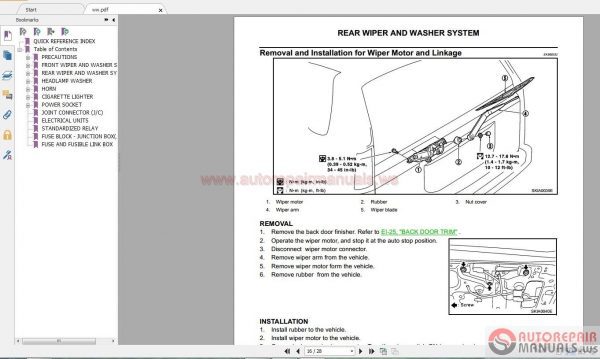 NISSAN INFINITI Workshop Manuals ALL4