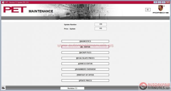 Porsche PET 73 Update 4160 032017 Full Instruction2