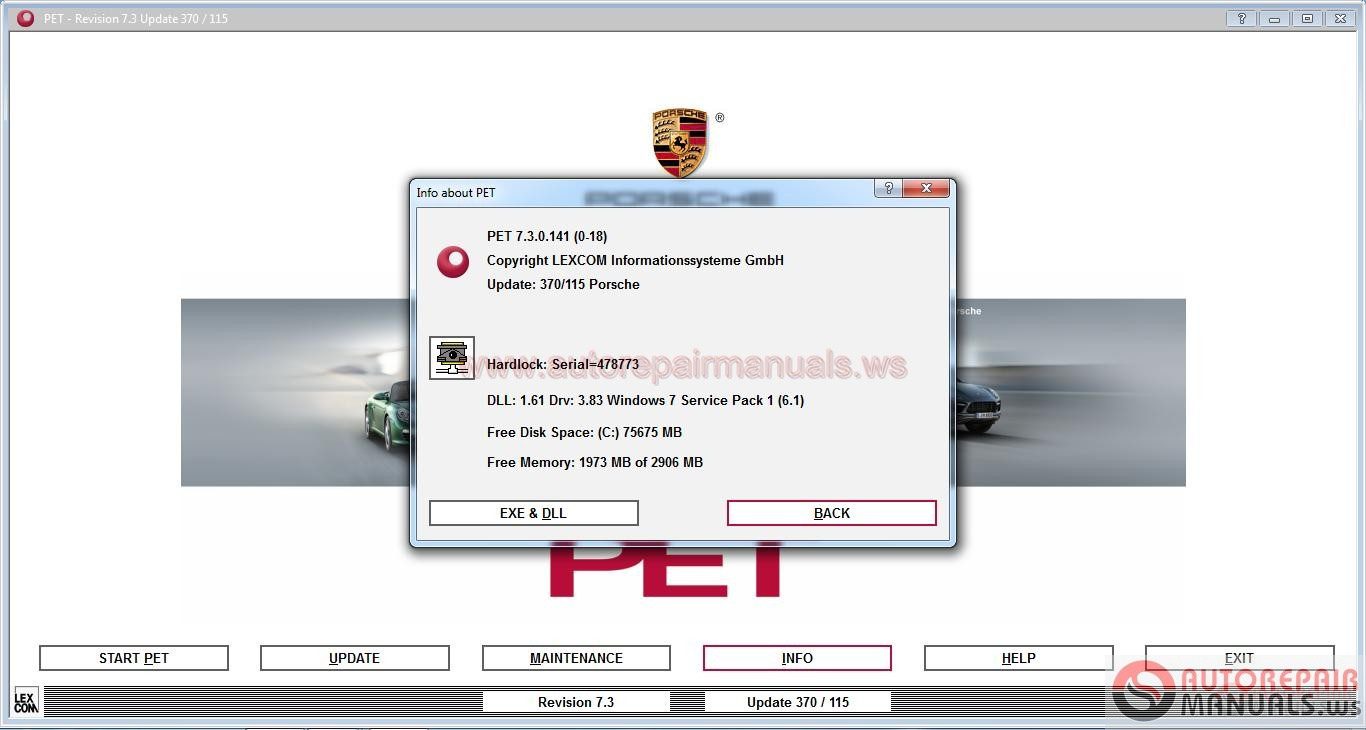 Porsche PET 73 Update 4160 032017 Full Instruction3
