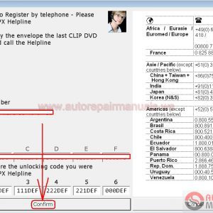 Renault Clip Registration Step 4