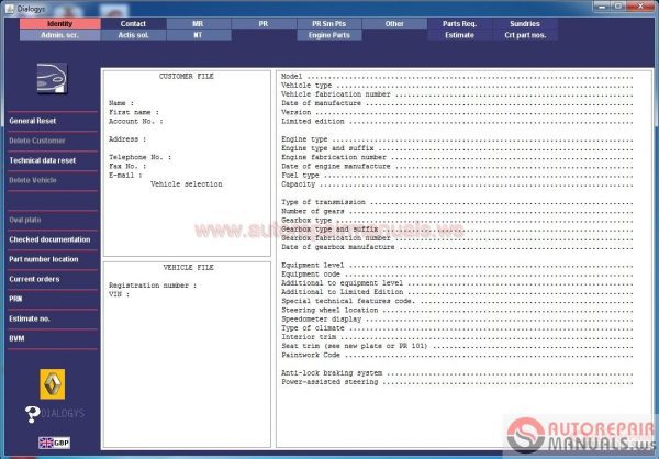 Renault Dialogys v469 122017 Full Spare Parts and Manuals6