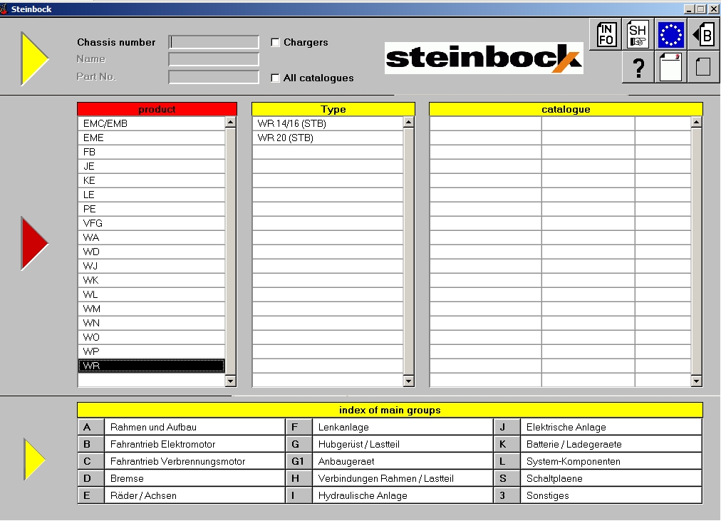 STETI EPC Steinbock Forklifts v3.6 2003 Spare Parts Catalog 1ba59a74ce58cb045