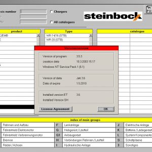 STETI EPC Steinbock Forklifts v3.6 2003 Spare Parts Catalog 2c066d330b1412568