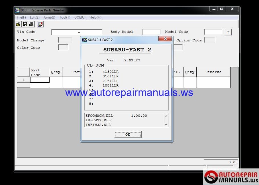 Subaru EPC EUR GEN LHD RHD 012018 Full Instruction6
