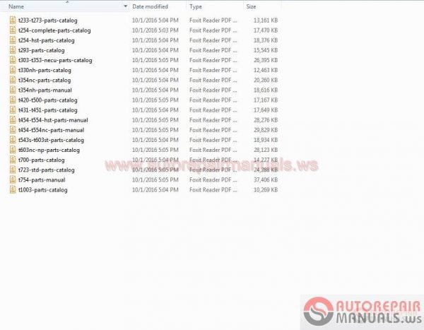 TYM Full Set Parts Manuals Operator Manuals DVD3