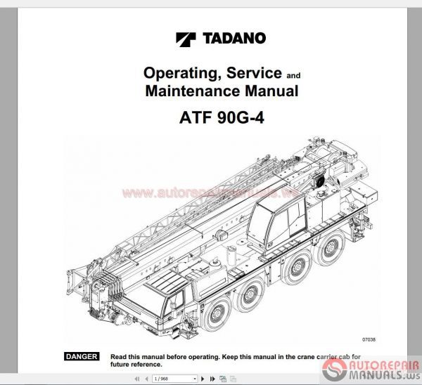 Tadano Mobile Crane Full Shop Manual DVD2
