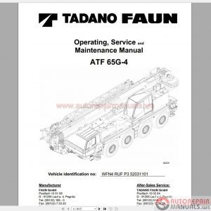 Tadano Mobile Crane Full Shop Manual DVD6