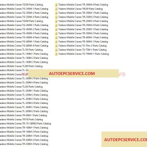 Tadano Mobile Cranes Parts Catalog1