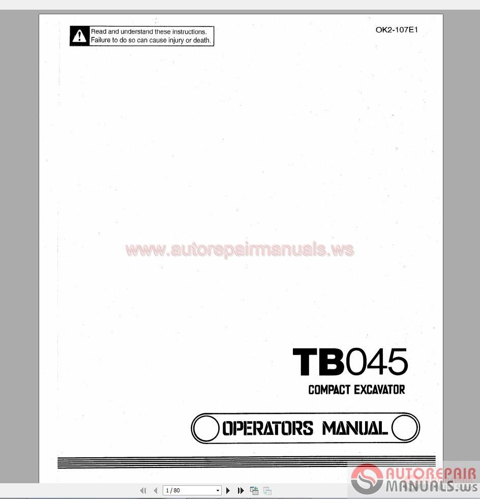 Takeuchi Full Set Manual DVD3