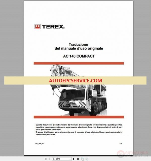 Terex Crane Full Set Manual DVD2