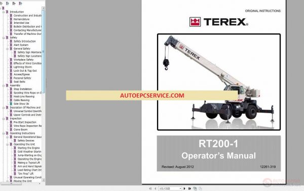 Terex Crane Full Set Manual DVD8