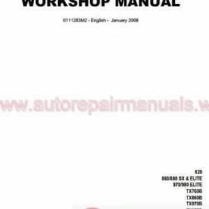 Terex Full Shop Manual DVD8