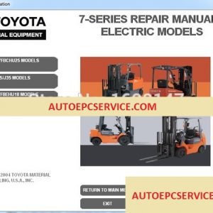 Toyota Forklift Equipments Wiring Diagram CD 1 1