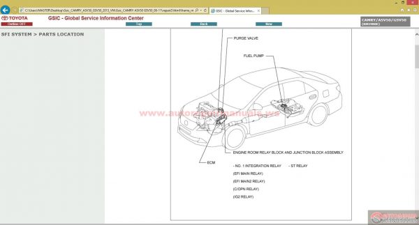 Toyota Camry ASV50GSV50 2013 Workshop Manual3
