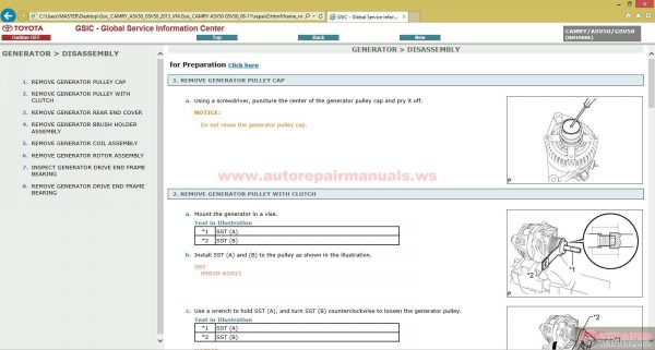Toyota Camry ASV50GSV50 2013 Workshop Manual6
