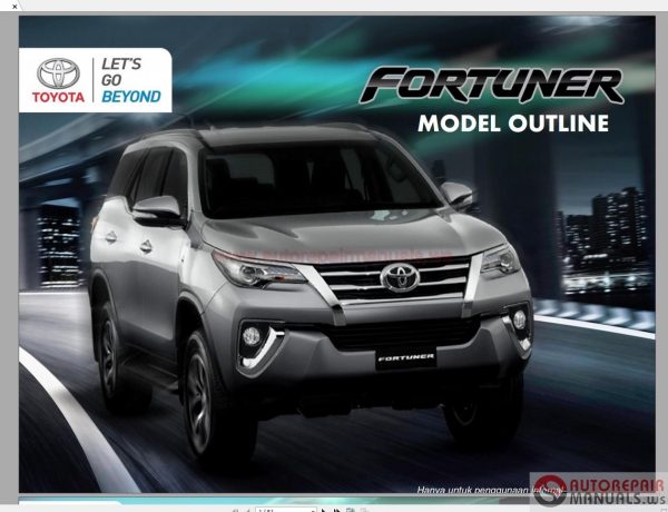 Toyota FORTUNER 2017 Service Training8
