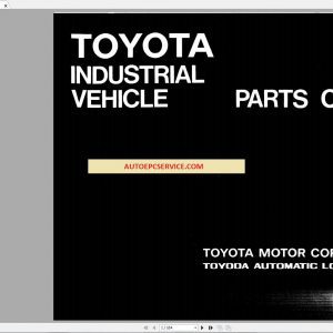 Toyota Forklift Equipments Parts Catalog CD2 1