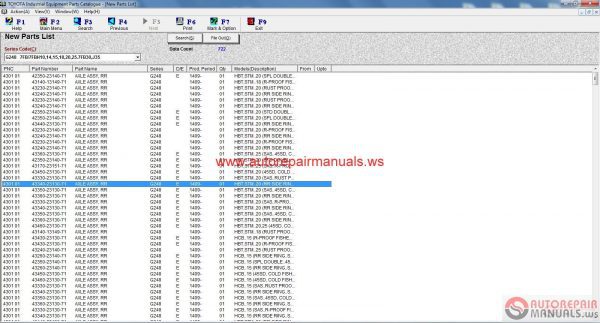 Toyota Industrial Equipment EPC v192 0520156