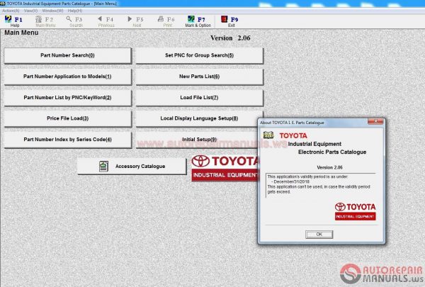 Toyota Industrial Equipment EPC v206 102017 Full Instruction Serial4