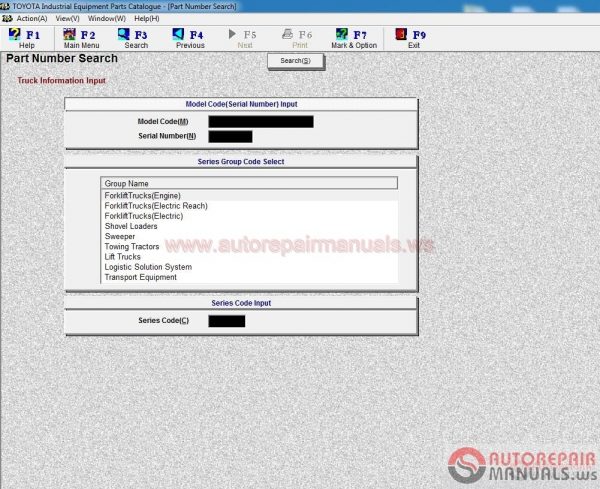 Toyota Industrial Equipment EPC v206 102017 Full Instruction Serial6