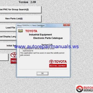 Toyota Industrial Equipment EPC v208 022018 Full Instruction Serial6