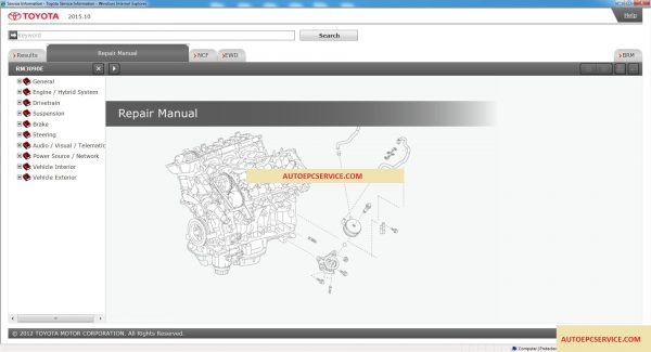 Toyota RAV4 GISC 102015 2017 Workshop Manual3