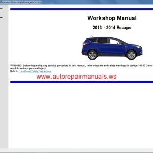 WorkShop Manual Ford Motor Company USA 20146