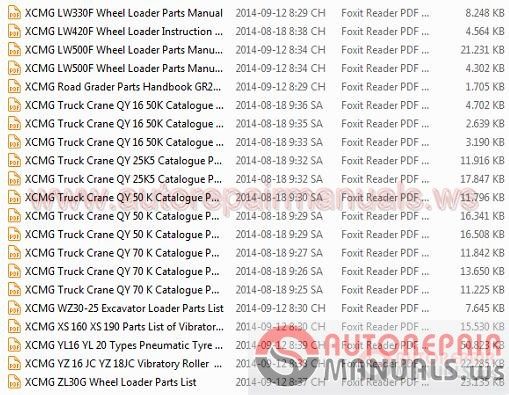 XCMG Full Shop Manual DVD1