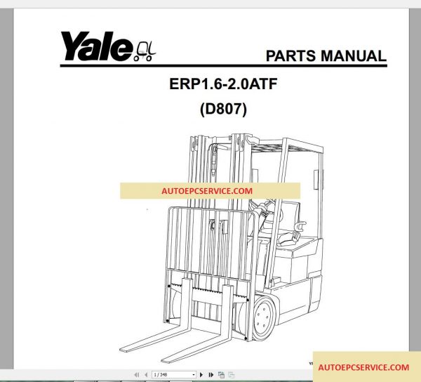 Yale Forklift Spare Parts PDF Full Set4 1