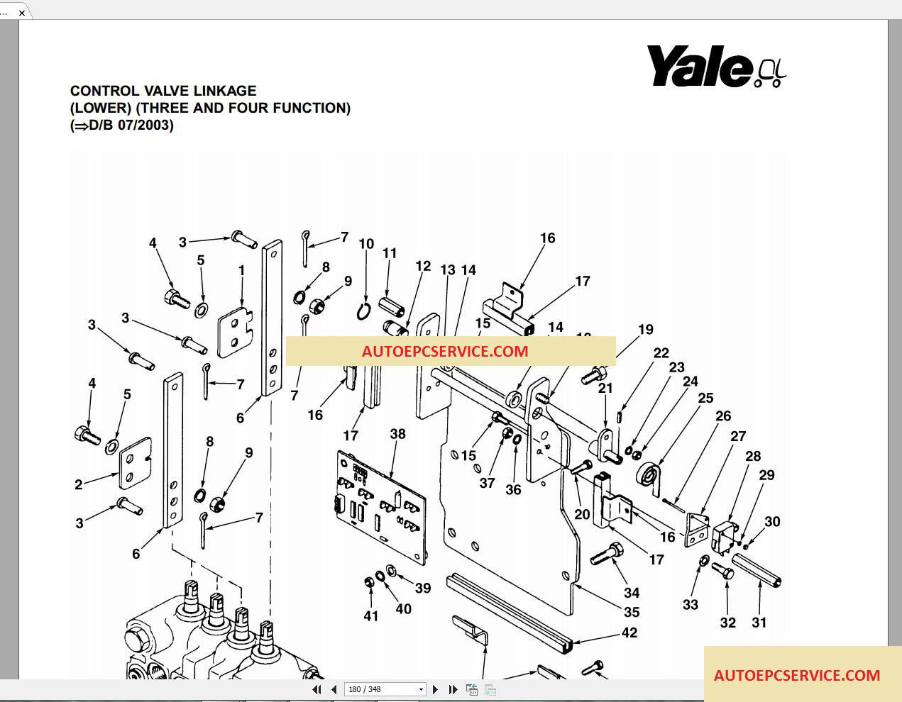 Yale Forklift Spare Parts PDF Full Set6 1