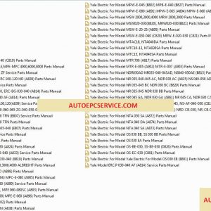 Yale Forklift full set PDF Parts Manuals1