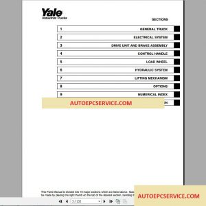 Yale Forklift full set PDF Parts Manuals3