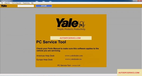 Yale PC Service Tool 488 2016Full Instruction5
