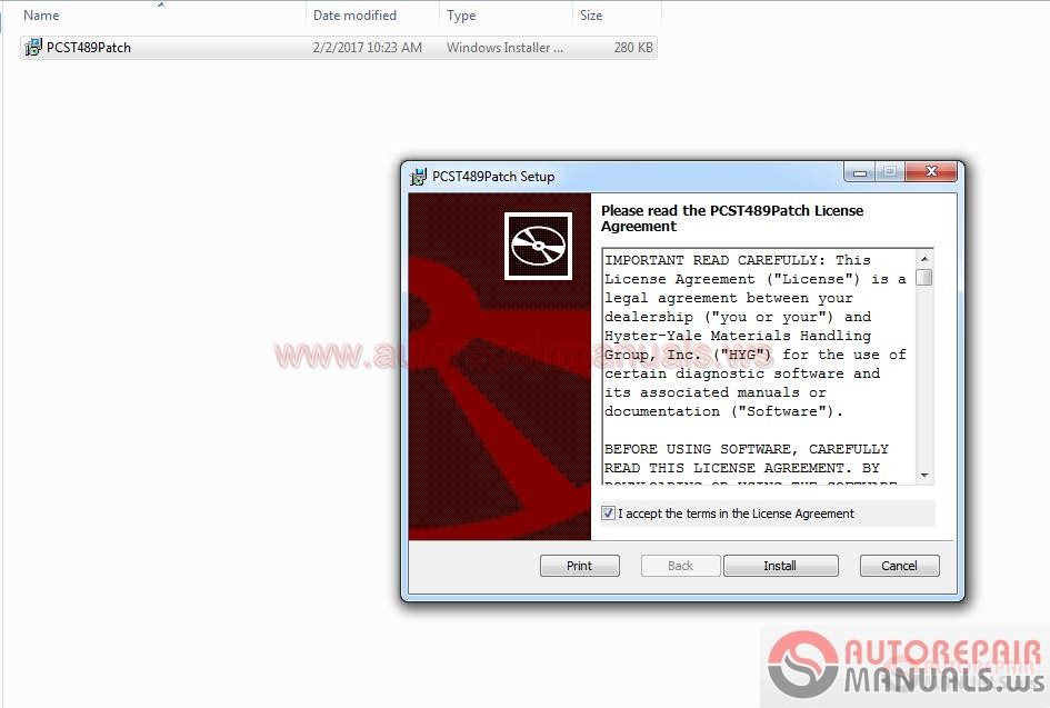 Yale PC Service Tool 489 2016Full Instruction2