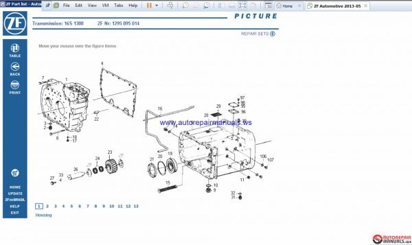 ZF Automotive 2013 05 VM Part List4