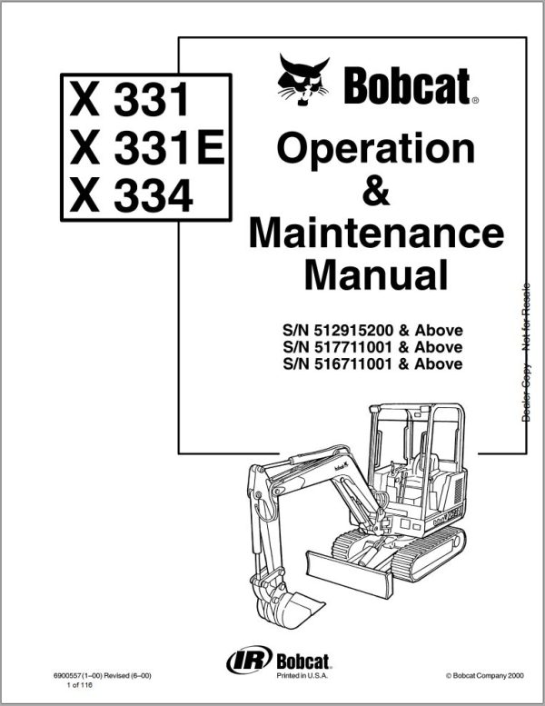 Bobcat Full DVD Service Manual And Schematics 14779b0c779cddce3