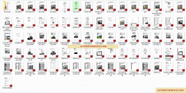 FENDT TRACTORS Operator Maintenance Instruction Schematic Fault codes2