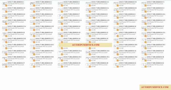 LEXUS CT200H 2015 2017 Electrical Wiring Diagram 1