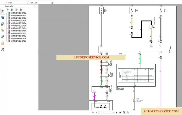 Toyota Lexus 2018 Electrical Wiring Diagram CD4