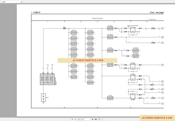 Toyota Yaris R 2016 2018 Electrical Wiring Diagram 2