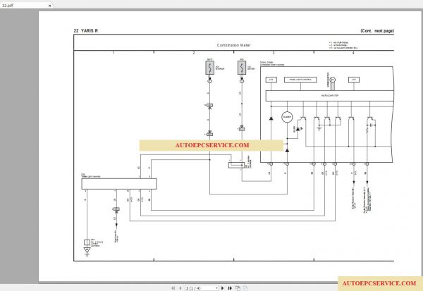 Toyota Yaris R 2016 2018 Electrical Wiring Diagram 4