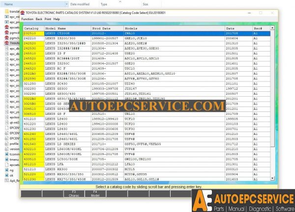 Toyota Lexus EPC ALL REGIONS 082018 Full Instruction4