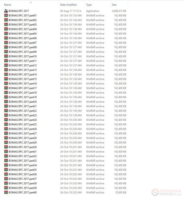 BOMAG EPC 2017 Parts Publisher 61