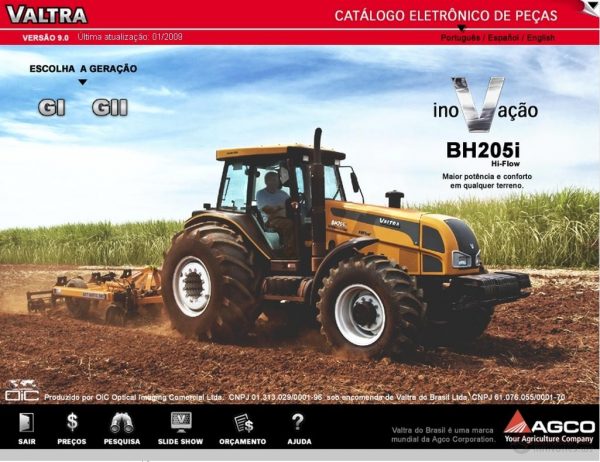 VALTRA 012009 Parts Catalog EPC1