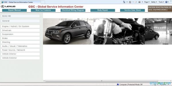 GSIC Lexus RX350 RX270 GGl15 AGL10 2008 2011Workshop Manual 1