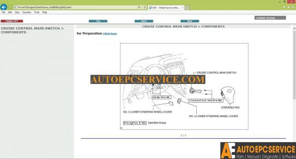 LEXUS IS250 IS220d GSE20 ALE20 RM0151E4